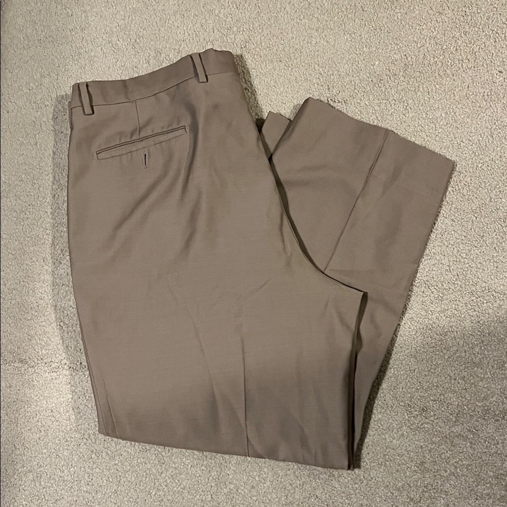 Classic Men's Brown Dress Pants Made in Italy